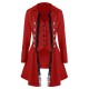  Solid Button Lace Coat