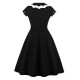 Plus Size Black  Bat Swing Dress