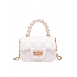  Pearl Argyle Chain Strap Mini Handbag