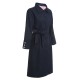 Pre-Sale Dark Blue  Solid Belted Coat