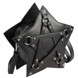 Black Halloween Star Solid Bag