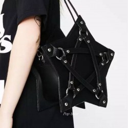 Black Halloween Star Solid Bag