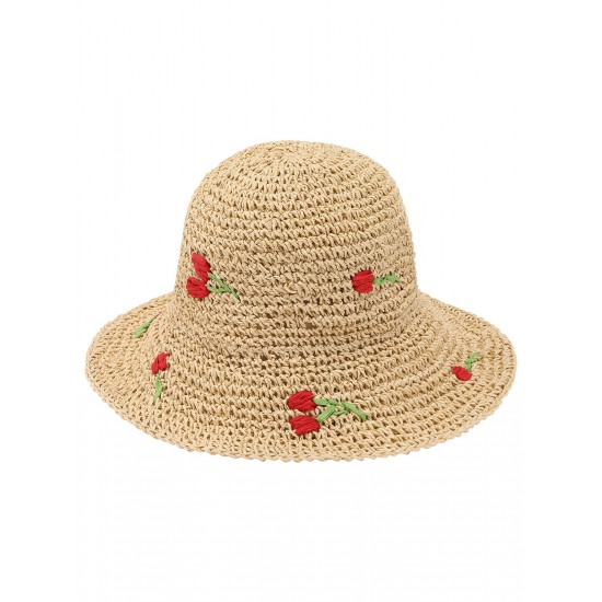 DIY Raffia Sunhat with Embroidery Kit - Genevieve Rose Atelier