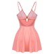 Pink  Bow Halter One-piece Swimsuit